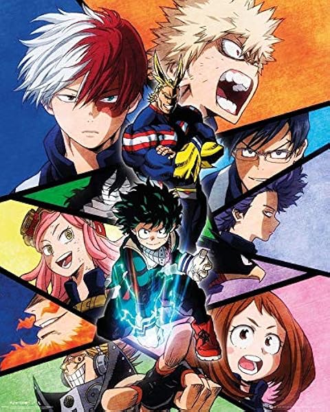 My Hero Academia A Japanese Superhero Manga Series Poster Matte Finish Paper Print 12 X18 Inch Multicolor J 724 Amazon In Home Kitchen 12 x18 inch multicolor j 724