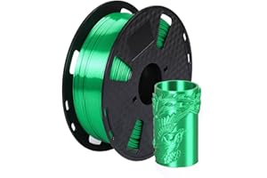 CC3D Jedwabny jadeitowy zielony PLA 1,75 mm 1 kg filament do drukarki 3D 1 kg materiał do drukowania 3D połysk jedwabisty metaliczny zielony złoty srebrny miedziany filament PLA