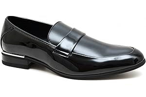 EVOGA Mocassini Uomo Class Oxford Eleganti Scarpe Nero
