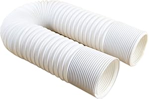 JIANZHENKEJI Portable Air Conditioner Intake/Exhaust Hose |6 Inch Diameter PVC Extend Vent Tube for Portable Air Conditioner Replacement Hose，Counterclockwise Installation Direction(Length 80 Inch