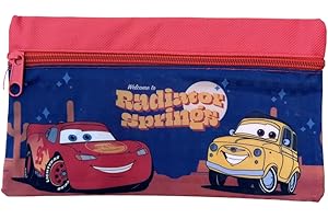 CARTOON Tombolino, trousse d'école sachet, école, papeterie, organisateur de stylos, crayons, couleurs, rouge, 21 x 11 x 1 cm, Cars