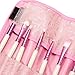 8 Pcs Pink Makeup Brushes Set Eyeshadow Cosmetic Kit + Pink Case