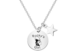 FUNYSO Barne Gift Bucky's Girl Collana Super Hero Fan Regalo per Film Fandom Girls