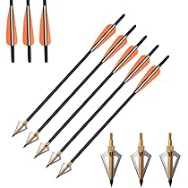 12 Punte Freccia NIKA ARCHERY 125/150 Grani - Per Caccia E Tiro Con Arco - Foto 2