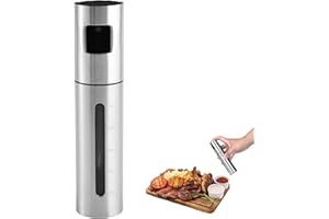 SEABABOO Olio Oliera Spray Vaporizzatore In Acciaio Inossidabile Spruzzino per Olio Friggitrice ad Aria in Vetro Spray Olio Scala Spruzzatori di spruzzo dell'olio, fabbricazione dell'insalata