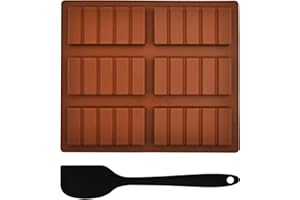 LEEWYOU Moldes de Silicona Para Chocolat,Moldes De Chocolate,Moldes de silicona de grado alimenticio, molde de barra de chocolate Para DIY Barra De Chocolate,Dulces,Cubitos Hielo,Molde