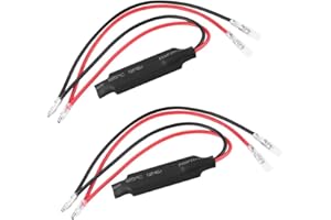 Aramox 2Pcs LED Load Resistor Decoder,12V 10W LED Turn Signal Indicator Light Load Resistor Fix Error Flash Controller ​for Most Motorcycle Motorbike