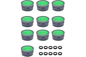 LMOGWL 10 Pezzi Filtro Con Guarnizioni, Aeratore Rubinetto, Spina Filtro Acqua, Accessori Bagno, Parti di Ricambio per Bagni e Cucine