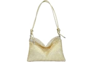 JTMKYO 1 piece gold rhinestone bag, party handbag, women's clutch bag, vintage evening bag, suitable for weddings, evening parties, dances.
