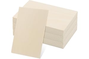 KEILEOHO 30 PCS 150x100x2mm Wood Plywood Sheets, 6x4 Inch Rectangle Basswood Sheet Wooden Boards, Unfinished Thin Wood Board for DIY Models