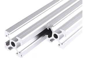 CNCYEAH 2 profili in alluminio 2020 800 mm tipo T scanalatura 6 mm, profilo in alluminio europeo 20 x 20 mm, per stampanti 3D e macchina per incisione laser CNC