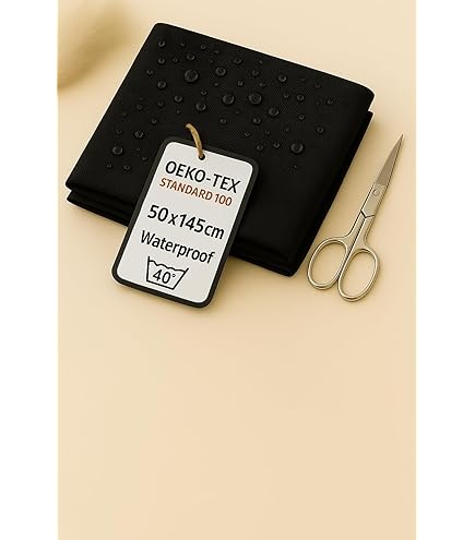 Cordura® Titan - Robuuste 560 Dtex Cordura® Stof Met Acryl Coating (zwart, Per 0,5 M - Foto 3