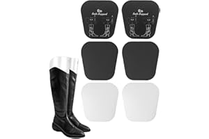 Zeayebsr 3 paia inserti a forma di stivali, inserti a forma di stivali, supporto alto, inserti sagomati per stivali, supporto alto per stivali per donne e uomini, Nero tira stivali（19.5 * 20CM）