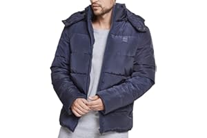 Urban Classics Puffer Jacket Doudoune à Capuche Amovible Rembourrée Veste d'hiver pour Homme