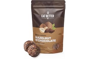 EAT BETTER CO - Hazelnut & Chocolate Sugar-Free Laddoos | High Protein & Instant Energy | 95% Dry-Fruits - Pack of 20 - Healt