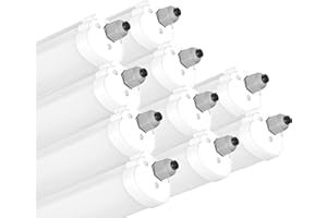 LED-Luchs 10er-Pack LED Feuchtraumleuchte 60cm - neutralweiß (4000K) - 2160 Lumen - 18W - IP65 - wasserdichte Leuchte für Feuchtraum, Lampe, Wannenleuchte, Kellerleuchte, Werkstattleuchte, Tube