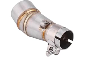 Qiilu Raccord Echappement, Raccord de Tuyau d'echappement, Embout de Tuyau d'Echappement Intermédiaire du Connecteur d'Adaptateur pour Z250 Ninja 250 13-16