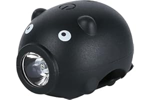 Editbar Kinder Scooter Licht - USB Wiederaufladbar Kinderwagen Licht, DREI Beleuchtungsmodi, Hupe mit fünf Modi, IPX4 Wasserdicht für Roller & Kinderwagen