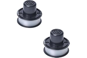 MOECSHSY Strimmer Spool for Black and Decker, Trimmer Spool Line Φ1.6mm Double Autofeed Spools Replacement Compatible for Black and Decker GL250, GL310, GL360 Grass Cutter Trimmer Wire Refills 30ft(2 PACK)