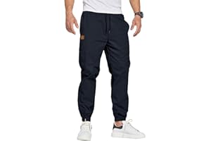 ZOXOZ Joggers for Men Tracksuit Bottoms Mens Cargo Trousers Work Trousers Men Drawstring with Pockets
