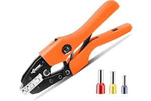 KF CPTEC Pince à sertir pour embouts de fil, AWG 2-10 (6-35 mm²), pince à embouts de câbles - outil de sertissage de fils pour embouts de câbles, pinces sertir pour embouts de câbles