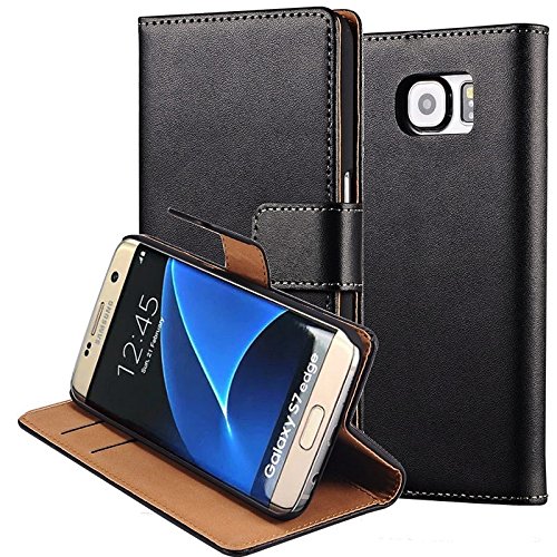 Samsung-Galaxy-Phone-Genuine-Leather-Wallet-Flip-Case-Card-Slots-Interior-Slim-Cover-Holder