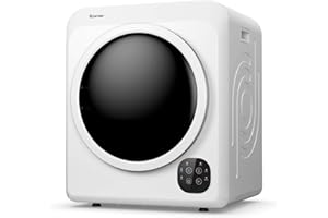 COSTWAY 6KG Vented Tumble Dryer, 1700W Freestanding Front Tumble Dryer with 3 Programs, 3 Temperature Settings, Stainless Steel Tub & Power-off Protection, Compact Clothes Dryer Machine