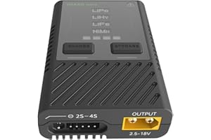 Gens Ace Caricatore IMARS Mini 60 W RC batteria caricatore per 2S 3S 4S 7,4 V 11,1 V 14,8 V con adattatore XT60 / Deans/XT30 / JST