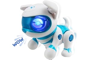 TAMAGOTCHI Teksta Newborn Mascota Robótica Interactiva Perro - Juguete electrónico para niños, Salta, anda y pide atención. Ideal para el Desarrollo y diversión Familiar.