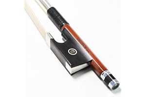 VINGOBOW Nivel maestro arco de violín pernambuco palo fuerte y estable piezas de plata pura crin premium tono dulce y cálido