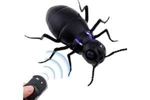 Escomdp RC Ants Remote Control Insect Animal Toys Realistic Electric Electronic Vehicle for Cat Dog Kids Birthday Gifts (Black)