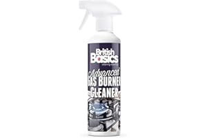 BritishBasics Gas Burner Cooker Hob Cleaner | Removes Grease and Spills | Breaks Down Tough Burnt On Fats and Oils, 500ml