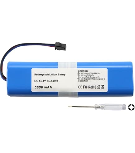 ANTIEE 5600mAh Vacuum Cleaner Batteria per Laresar L6 Pro VIOMI S9 Ultenic T10 Aspirapolvere di ricambio Battery 14.4V