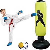 KIKILIVE boxsack Kinder standboxsack Kinder 160cm Standboxsäcke boxsack stehend Boxen für Kinder von Karate, Taekwondo…