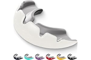 ‎LOBLOO lobloo SLICK Zahn-/Mundschutz Kampfsport für Hoch-Kontakt-Sport wie MMA Hockey Fußball Rugby, Dual Density Mouthguard mit doppelter Dichte, Eine Größe für Herren Damen Kinder ab +14 Jahre, Ivory