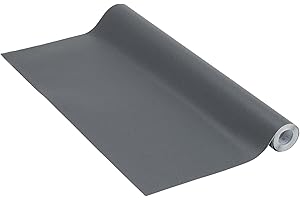 Venilia Pellicole opache in Tinta Unita Antracite, Adesivo, Decorativo, Foglio Autoadesivo, PVC, Senza ftalati, 45 cm x 2 m, Spessore 0,16mm, 53289