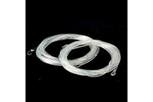 Maximumcatch Fly Fishing Coated Leader Clear Floating Fly Line For Trout and Salmon 2PCS 7/10FT (Clear, 10FT 24Lb(2pcs))