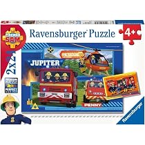 Ravensburger Puzzle 2x12 Sam Il Pompiere – 2 Puzzle Da 12 Pezzi Per Bambini 3+ Anni, 26x18cm - 4