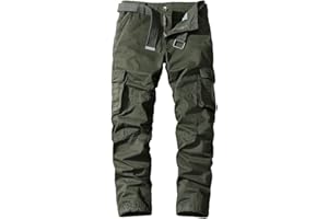 Digralne Pantaloni Cargo da Uomo Pantaloni da Lavoro in Cotone Pantaloni da Lavoro Pantaloni Militari da Uomo Pantaloni Tattici Pantaloni Ranger con Molte Tasche