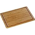 WMF Schneidebrett Bambus natur, 45 x 30 x 1,9 cm, Bambus Brett, Holzbrett groß - Tranchierbrett mit Saftrille - Küchenbrett k