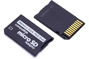 HANDYWEST Micro SD Auf Memory Stick PRO Duo Adapter Micro SDHC Adapter Kompatibel mit Sony PSP Kamera