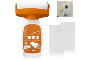 BYHSOEP 500 g Rullo per Pittura Bianca, Wall Repair Roller Paint, Pittura con Rullo, Roller Paint Bianco per Riparazione Muri, per Riparare Macchie E Pareti Danneggiate