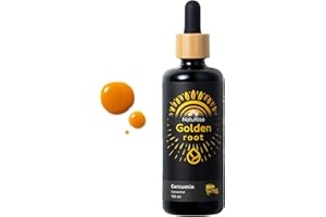 ‎NATURISE NatuRise® Kurkuma Tropfen Hochdosiert [100ml] - Liposomales Curcumin mit Sanddornextrakt 100% Vegan - Kurkumin Extrakt 2233 mg je Tagesdosis - UV-Glas & Pipette mit Dosierskala - Laborgeprüft
