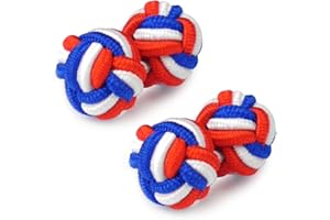 HONEY BEAR Gemelli Uomo/Donna Seta Forma di Nodo in Tessuto per Camicia/Camicetta/Abito,1 Paio