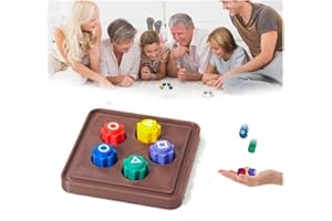 GENERISCH Traditionelles Koreanisches Spiel, Gonggi Jack Stone Pebbles Set – klassischer Hand-Auge-Koordinationsspaß, pädagogisches Spielzeug für Kinder, Familienaktivität (5pcs+Base)