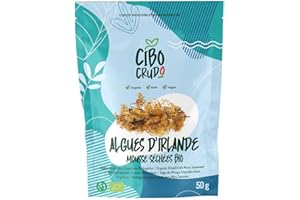 CIBO CRUDO CRUDO BIOLOGICO VEGAN Irish Sea Moss Gel Bio - 50g. Seamoss ou Condrus Chrispus. A Utiliser Comme Epaississant ou Sushi. Riche en Iode.