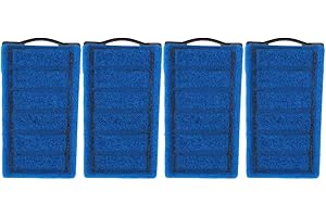 YOUTHINK Filtro De Acuario Filtro De Doble Cara 4 Piezas Cartuchos De Filtro Azul Tanque De Tortuga De Acuario Elemento De Filtro De Carbono Reemplazo Accesorios De Acuario