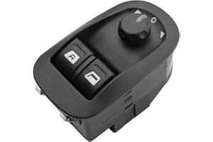 ZEALfix Interruptor Mando Elevalunas, Botonera de Ventana 6554.WA para Peu-geot 206 306