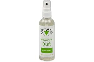 ‎WCWUNDER WcWunder WC Pure Toilettenduft, Toilettenparfüm, Geruchsblocker PET-Flasche (Lemongras, 1 x 100ml)