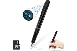 Tebetu Mini Camara Espia sin WiFi Camuflada, Bolígrafo Espia con Cámara y Grabadora 1080P,Camara Espia Oculta sin WiFi Spy Ca